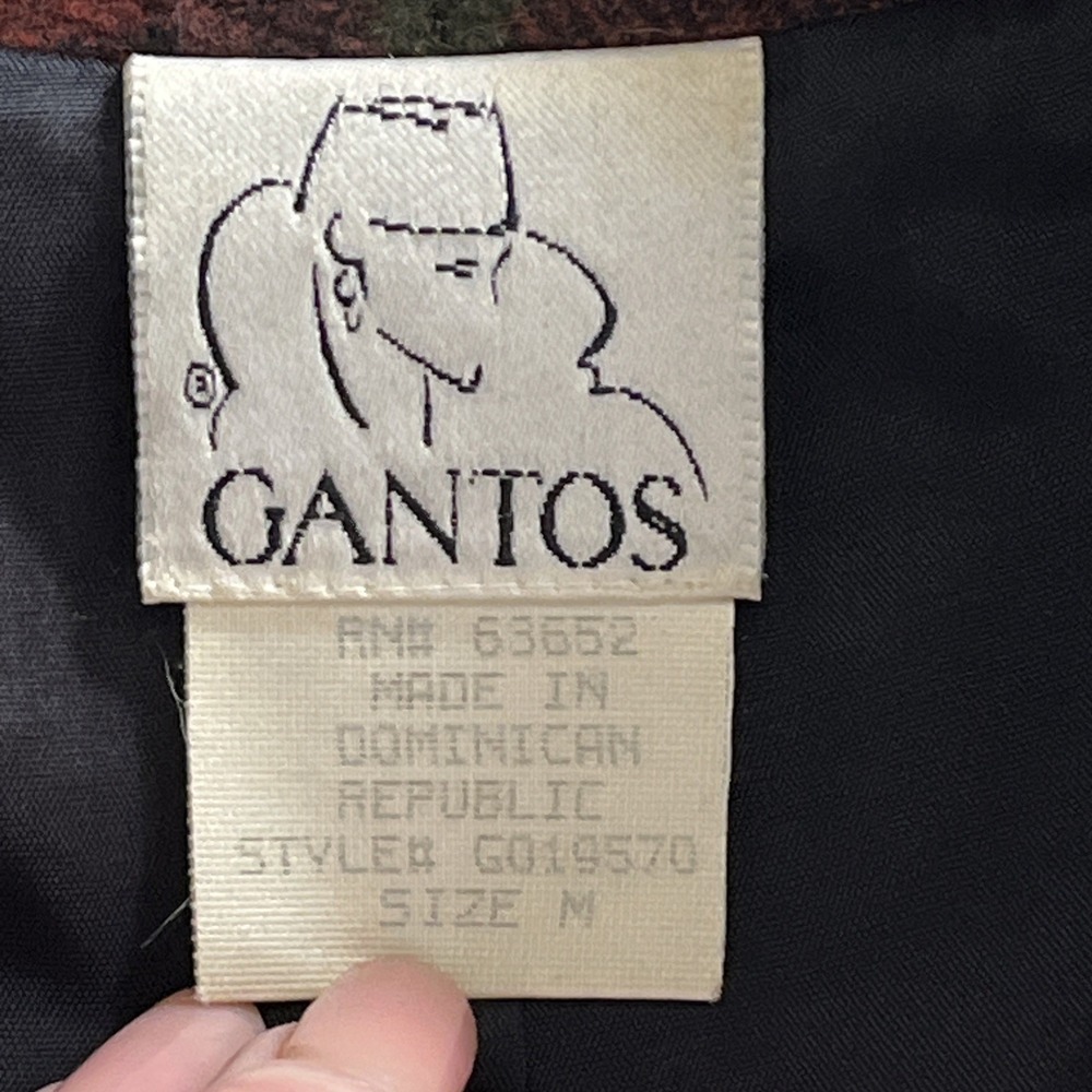 Vintage Gantos Southwestern Blazer Wool Blend Size M Aztec Western Blazer Tribal - Picture 5 of 11